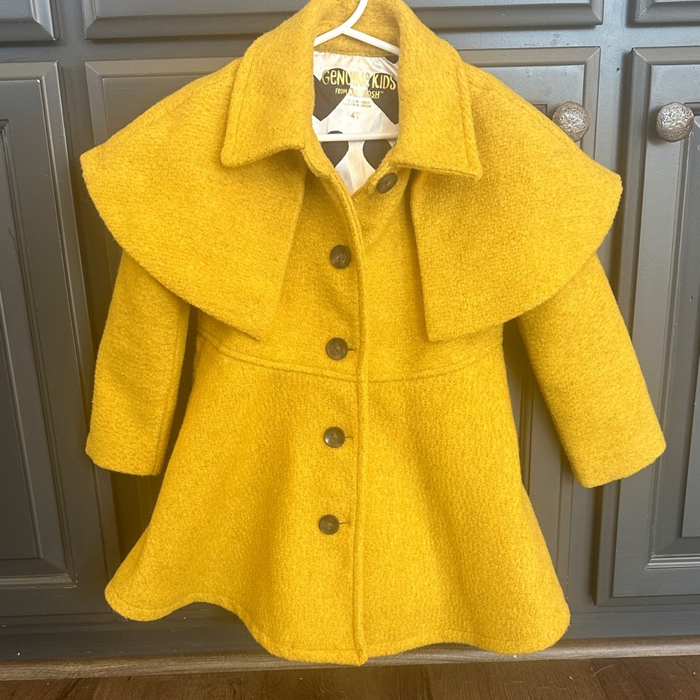 Genuine Kids Yellow Cape Coat